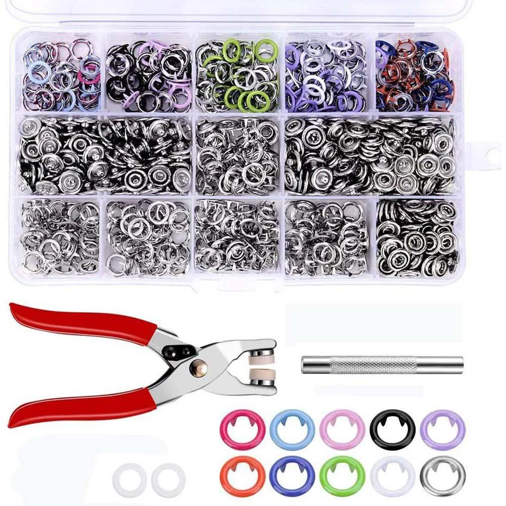 Metal Snaps Buttons with Fastener Pliers Press Kit - Image 2