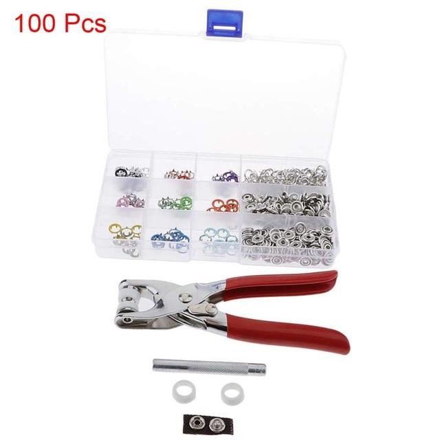 Metal Snaps Buttons with Fastener Pliers Press Kit - Image 3