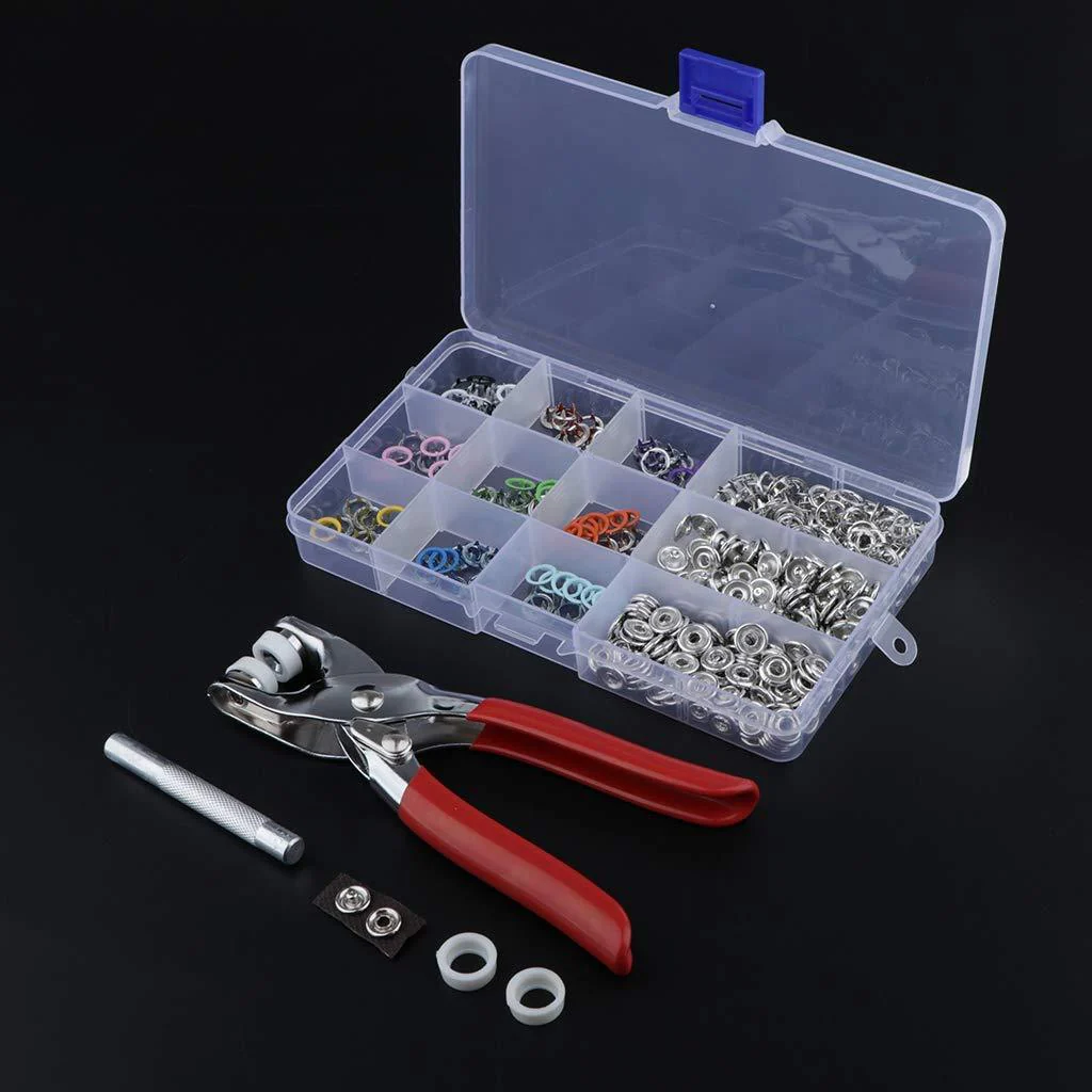 Metal Snaps Buttons with Fastener Pliers Press Kit - Image 4
