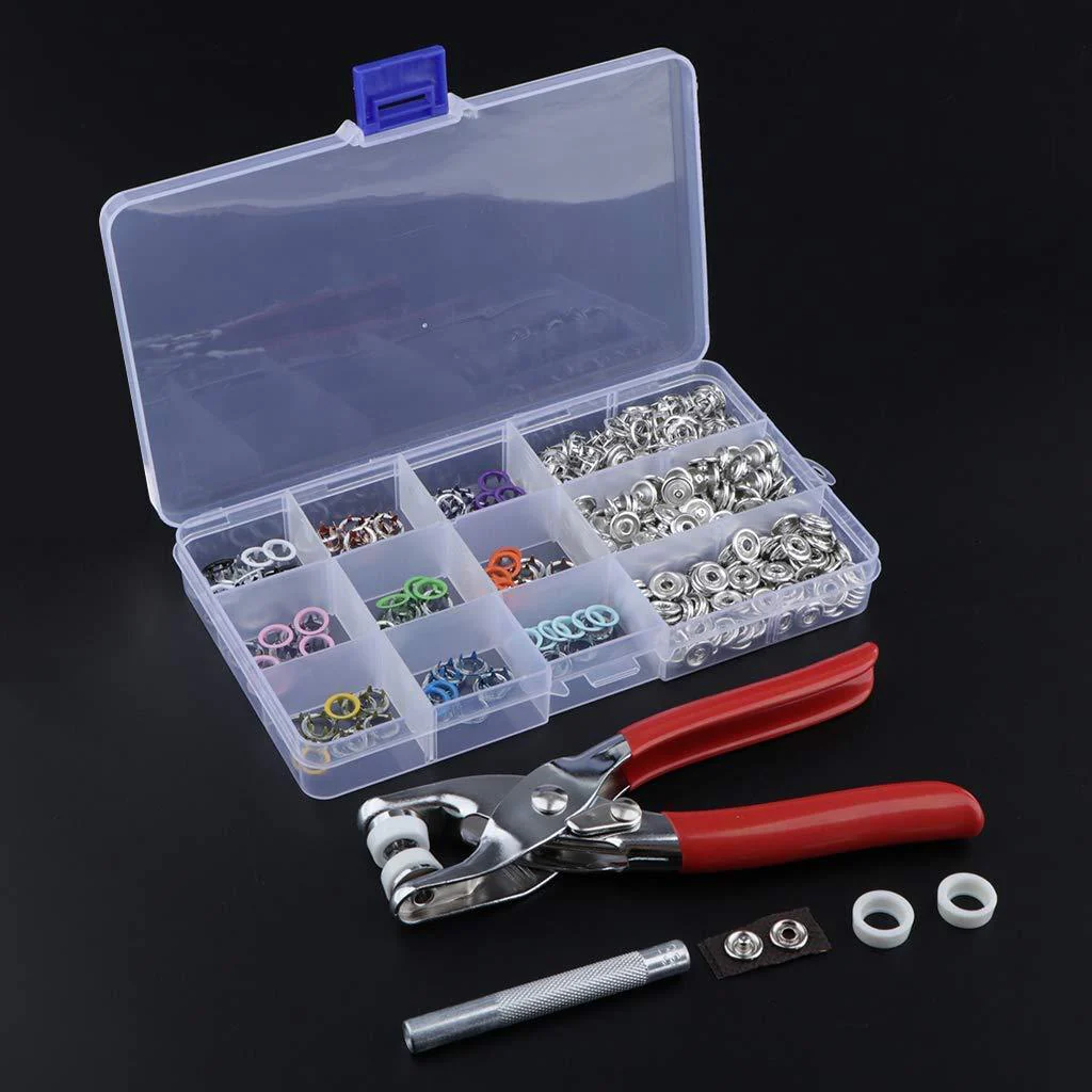 Metal Snaps Buttons with Fastener Pliers Press Kit - Image 6