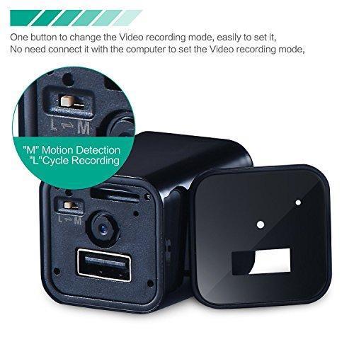 Wifi 1080p HD USB Wall Charger Hidden Spy Camera - Image 3