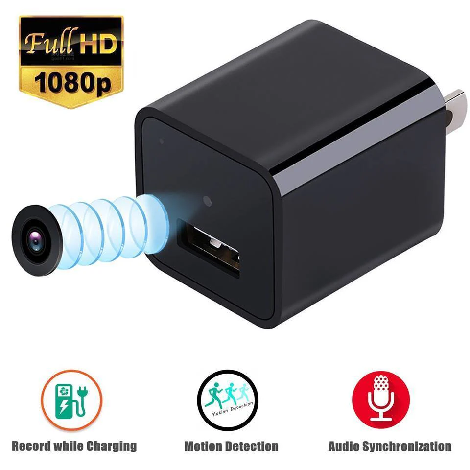 Wifi 1080p HD USB Wall Charger Hidden Spy Camera - Image 4
