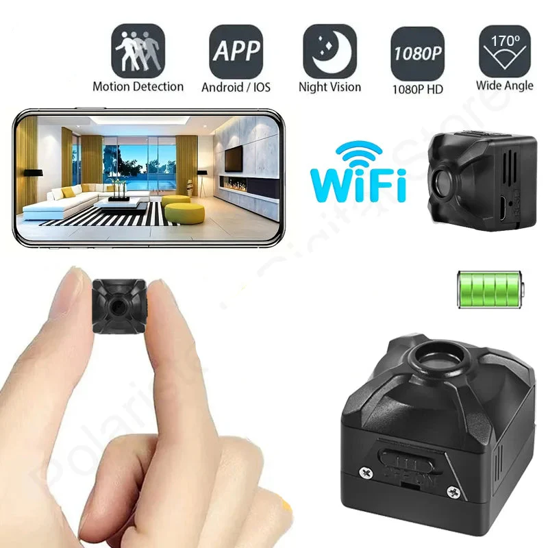 Nano-Size 1080P HD Rechargeable Mini WiFi Motion Detection Night Vision Spy Camera - Image 14