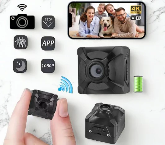 Nano-Size 1080P HD Rechargeable Mini WiFi Motion Detection Night Vision Spy Camera - Image 2