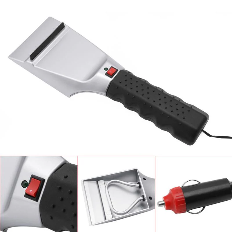 12V Electric Heated Ice Snow Windshield Scraper - Image 2