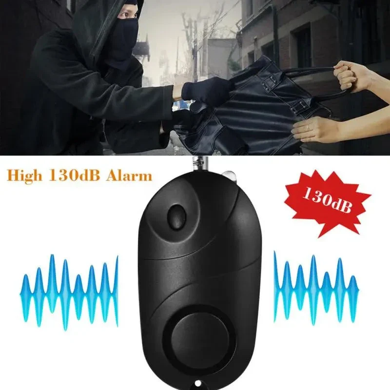 Emergency 130db Self-Defense Alarm & Flashlight Keychain - Image 5