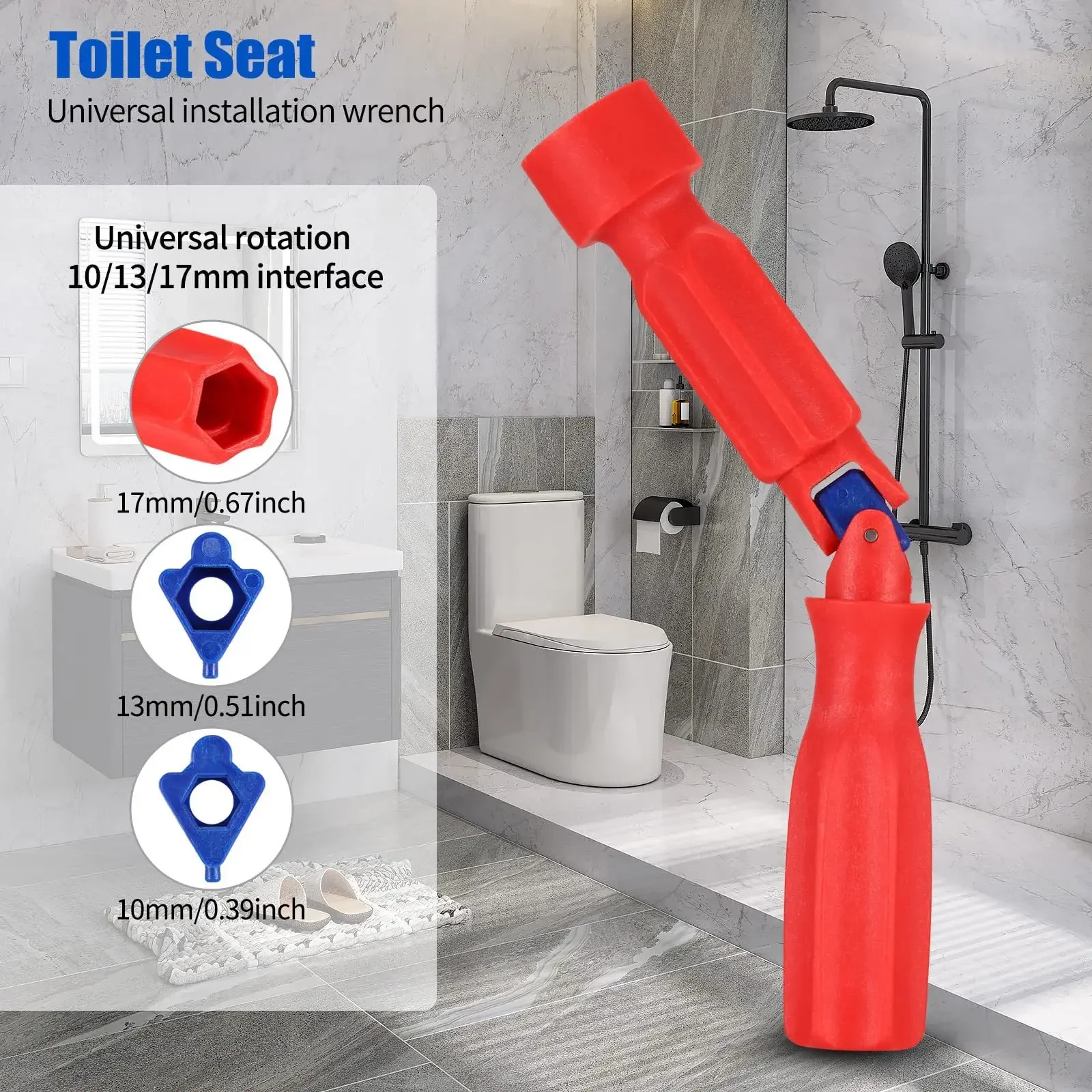 Professional Universal Toilet Seat Installation Wrench - Image 8