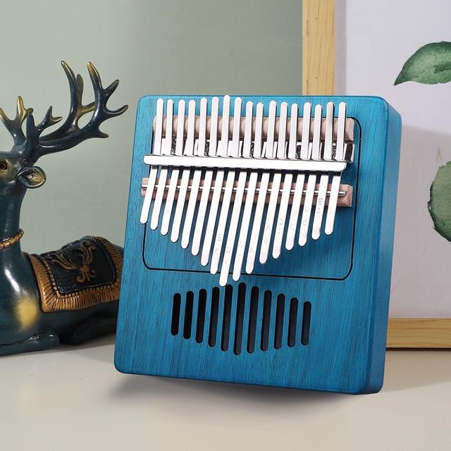 17 Keys Mahogany Kalimba Musical Instrument - Image 12