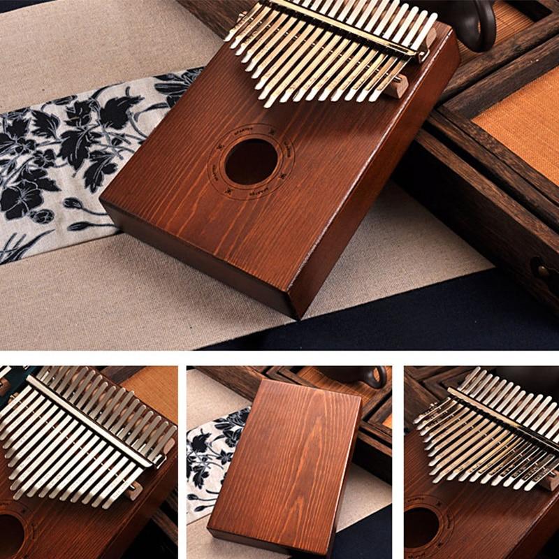 17 Keys Mahogany Kalimba Musical Instrument - Image 18