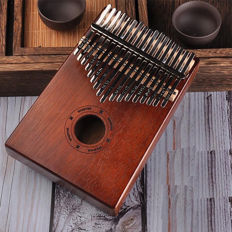 17 Keys Mahogany Kalimba Musical Instrument - Image 23