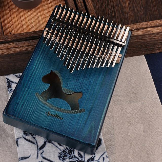 17 Keys Mahogany Kalimba Musical Instrument - Image 4