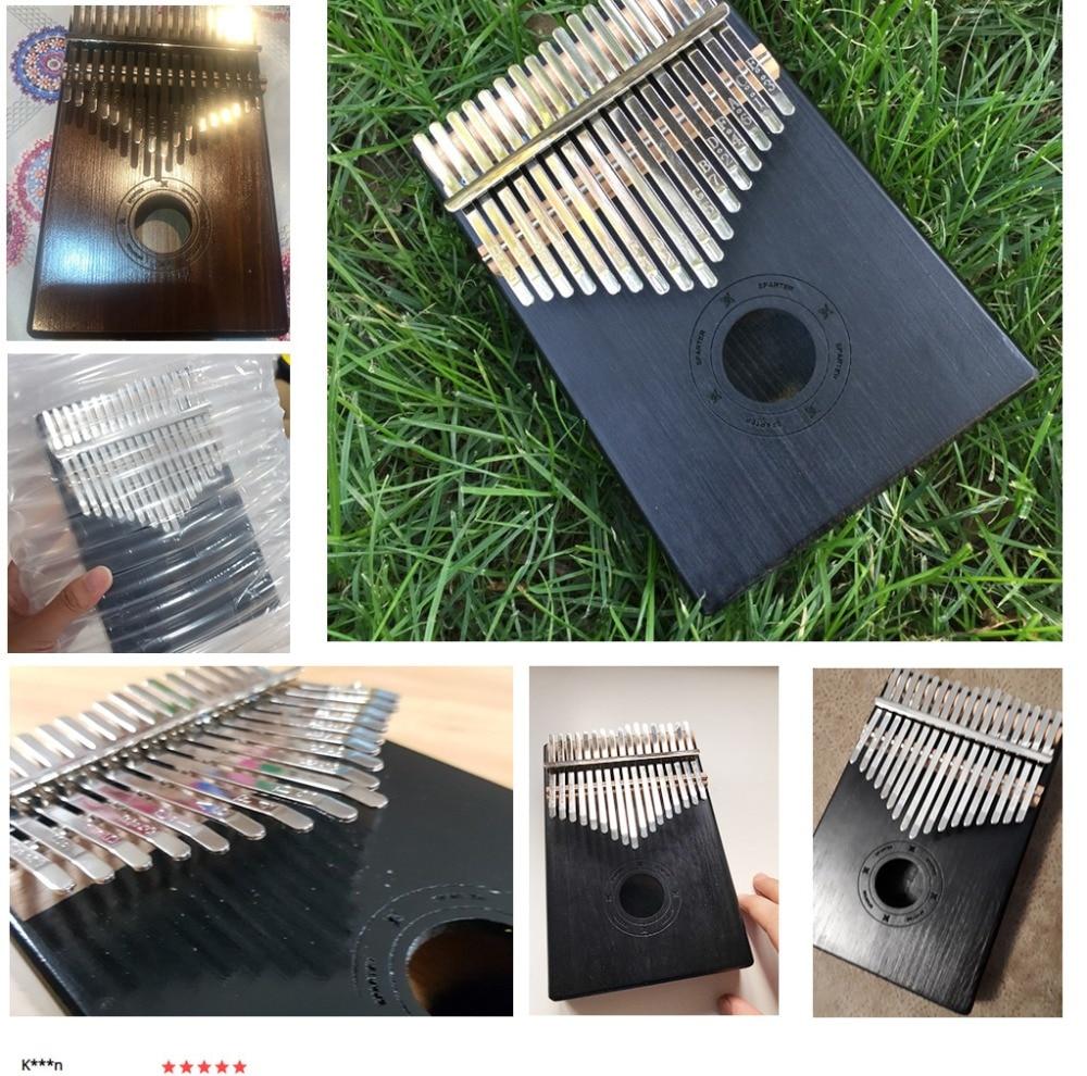 17 Keys Mahogany Kalimba Musical Instrument - Image 9