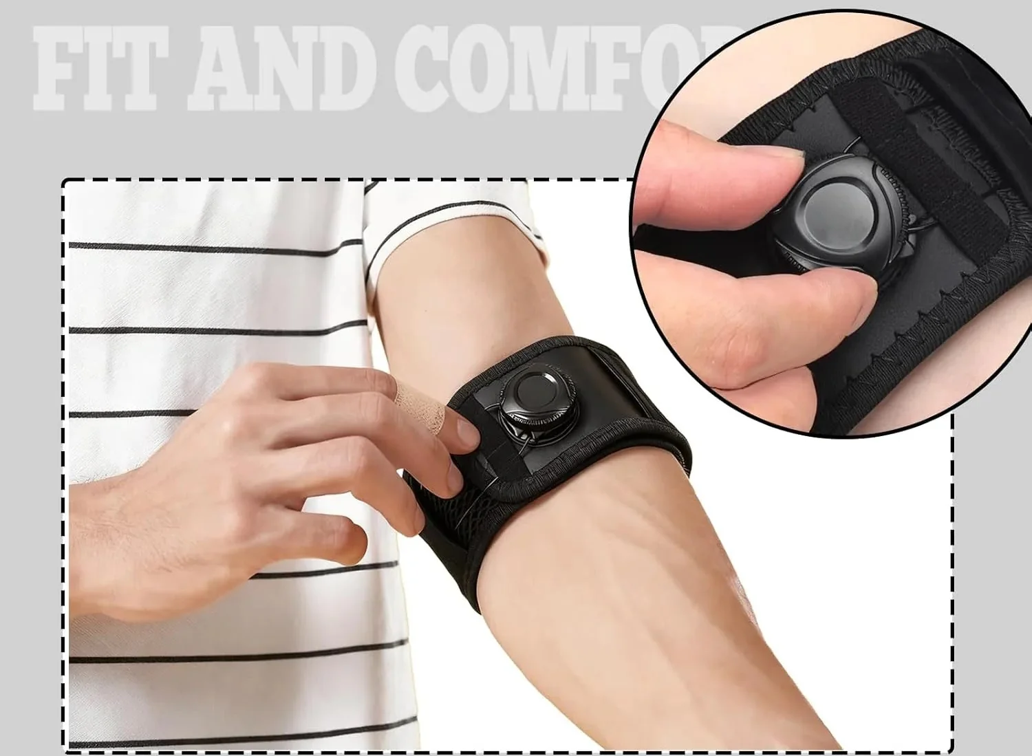 BOA-Style Closure One-Hand Adjustment Even Compression Elbow Brace - Image 19