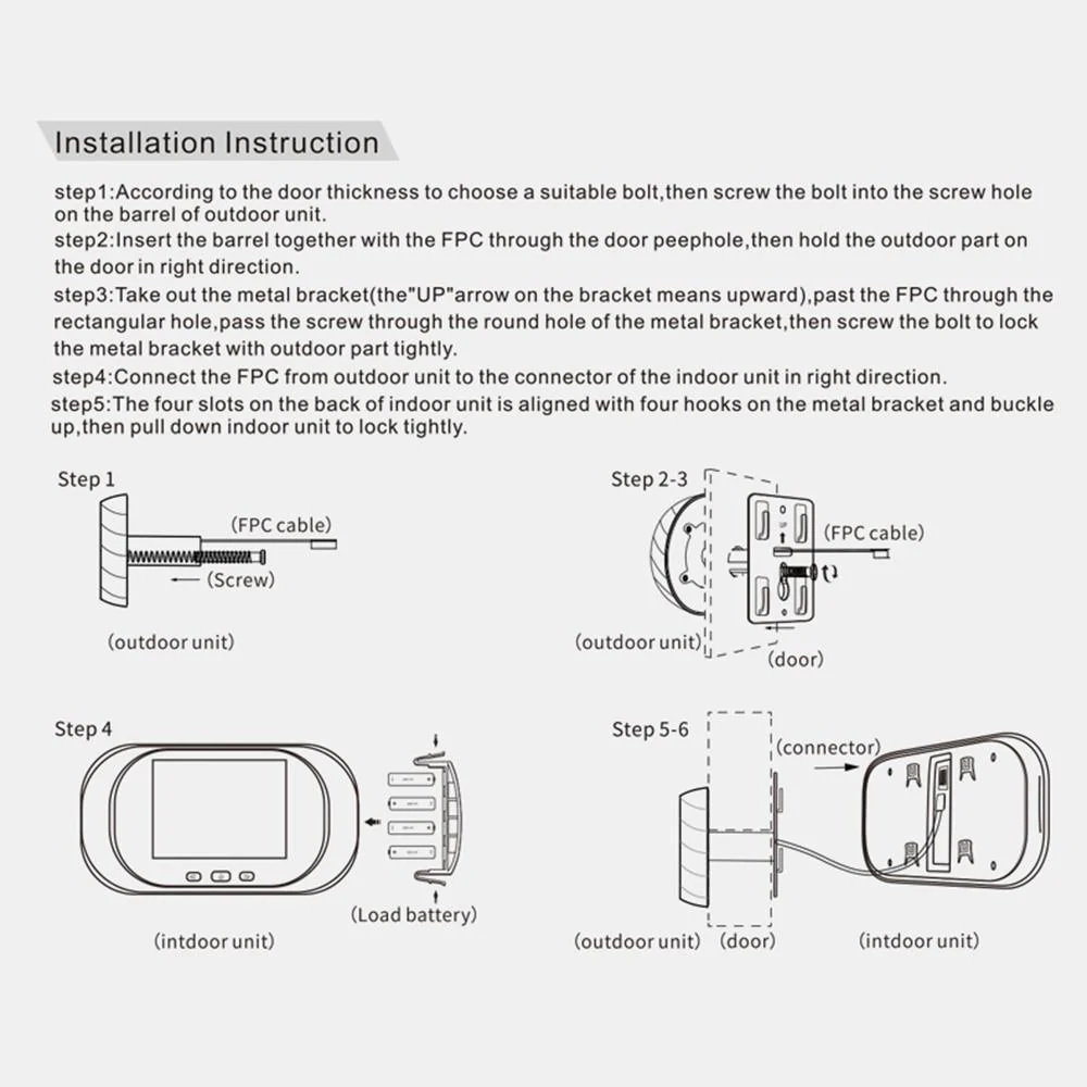 2 in 1 Smart LCD Video Doorbell Eye - Image 6