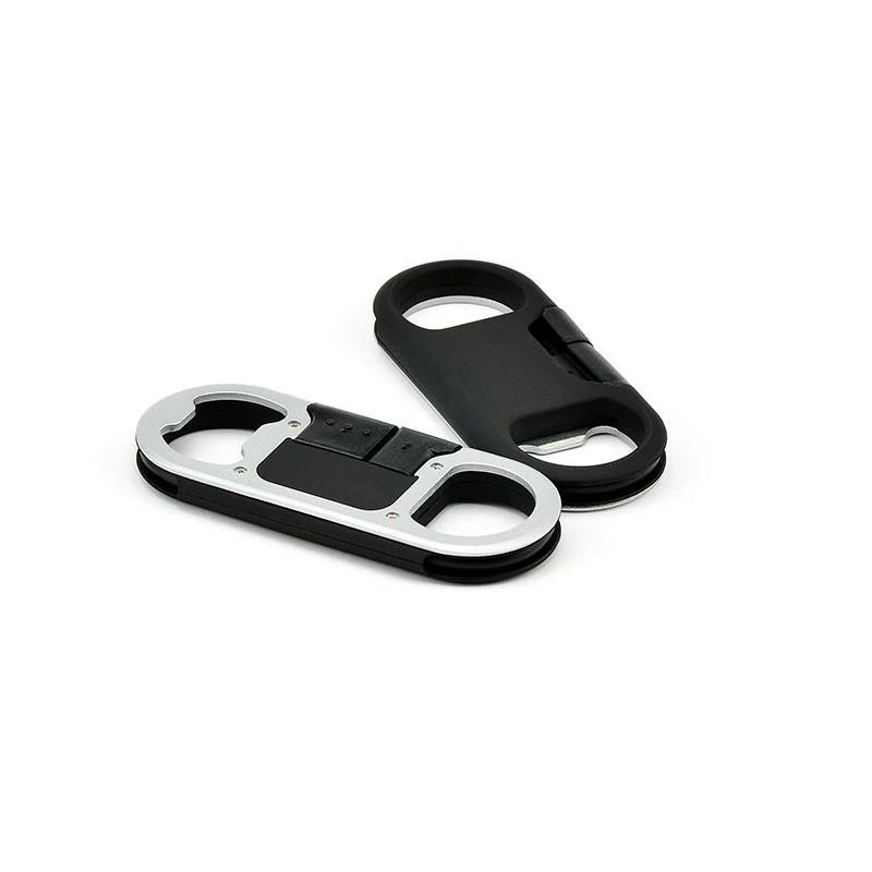 2 in 1 -Bottle Opener Keychain USB Charge Cable for iPhone & Andro - Image 3