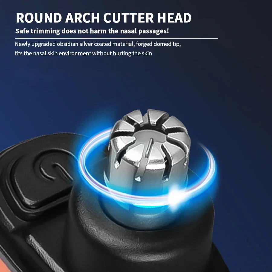Professional 2 In 1 Rechargeable Ear & Nose Hair Trimmer Clipper with Battery Display - Image 5