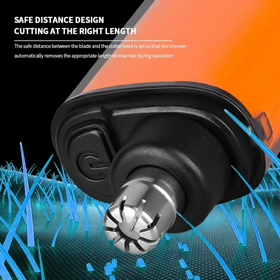 Professional 2 In 1 Rechargeable Ear & Nose Hair Trimmer Clipper with Battery Display - Image 6