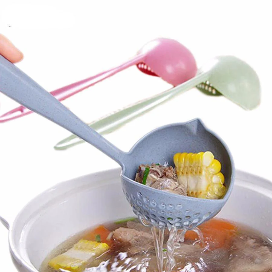 2 in 1 Long Handle Soup Filter-Spoon