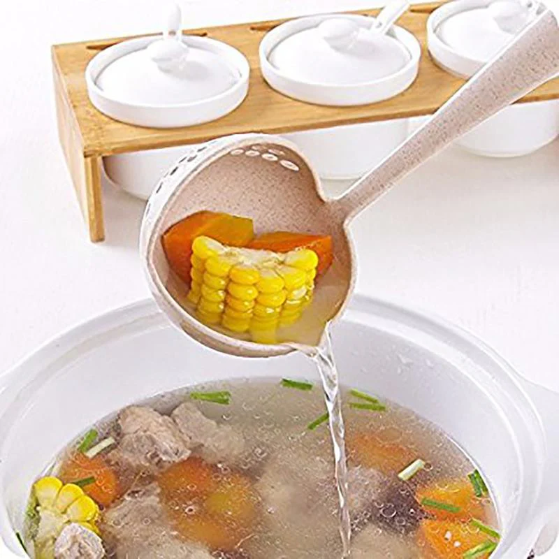 2 in 1 Long Handle Soup Filter-Spoon - Image 2