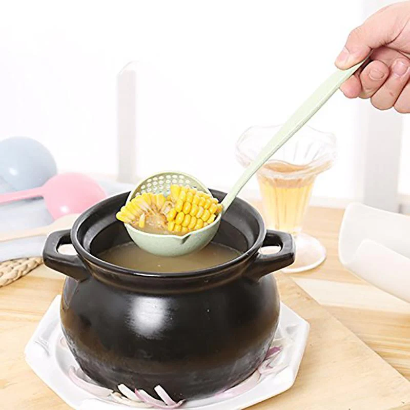 2 in 1 Long Handle Soup Filter-Spoon - Image 5