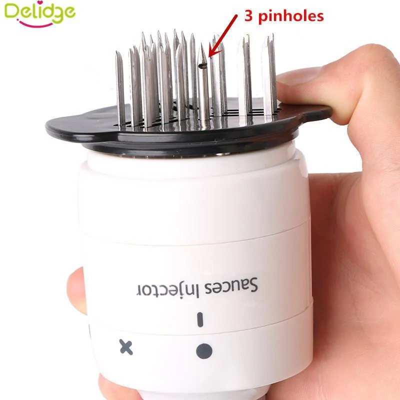 2 IN 1 Meat Tenderizer Needle & Meat Marinade Injector - Image 4