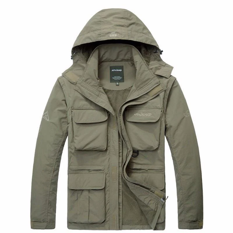 2 IN 1 waterproof Coat & Sleeveless Vest (2 colors) - Image 14
