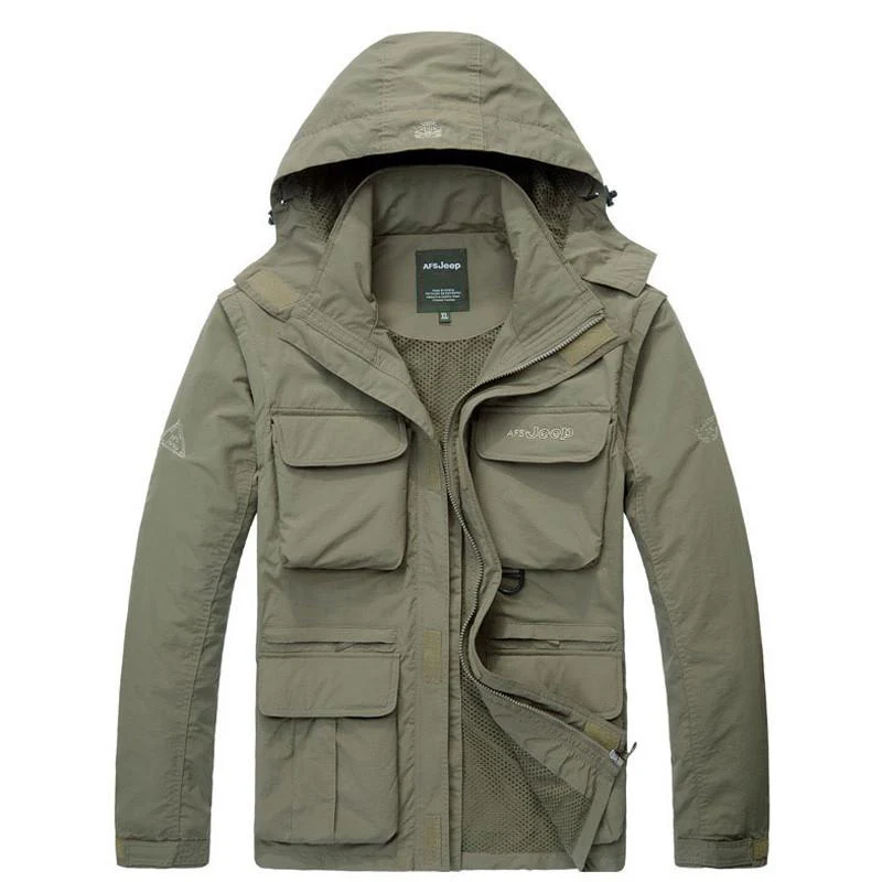 2 IN 1 waterproof Coat & Sleeveless Vest (2 colors) - Image 2
