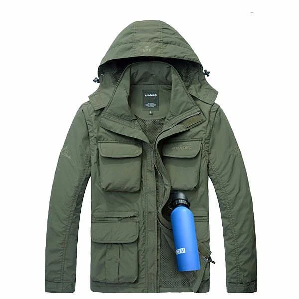 2 IN 1 waterproof Coat & Sleeveless Vest (2 colors) - Image 6