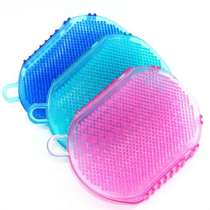 2 in 1 Silicone Sponge and Rubbing Exfoliating Glove (2pcs) - Image 2