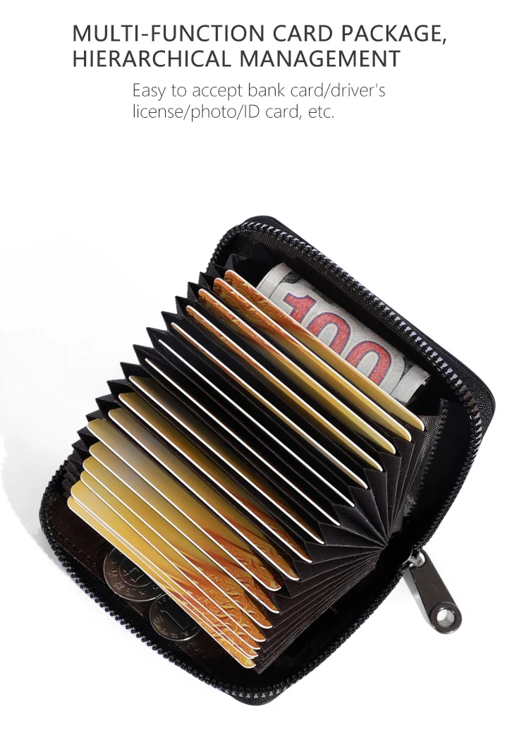 Multi Slot Korean Style 20 Cards Compact Wallet for Men - Image 11