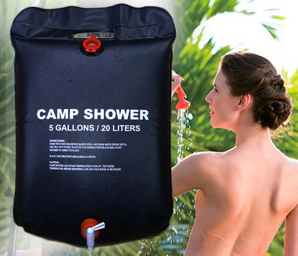 20L / 5 Gallons Solar Energy-Heated Camp Shower Bag - Image 3