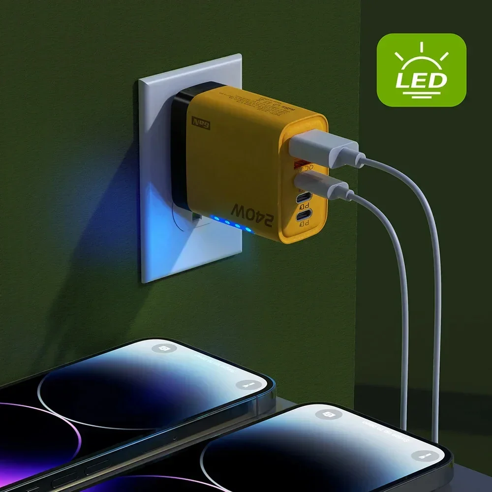 240W High-Speed 5-Port GaN Technology Intelligent Wall Charger - Image 10