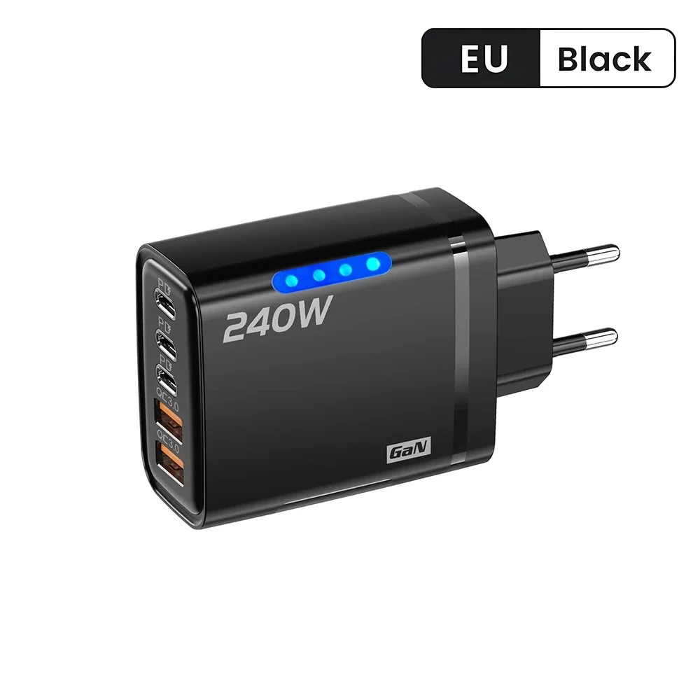 240W High-Speed 5-Port GaN Technology Intelligent Wall Charger - Image 15