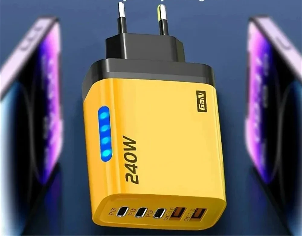 240W High-Speed 5-Port GaN Technology Intelligent Wall Charger - Image 5