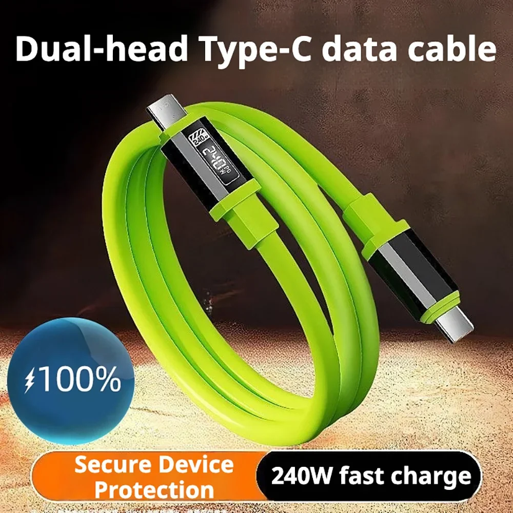 Super Fast 240W 6A High-Power Universal Charging / Data Cable With HD Digital Display - Image 2