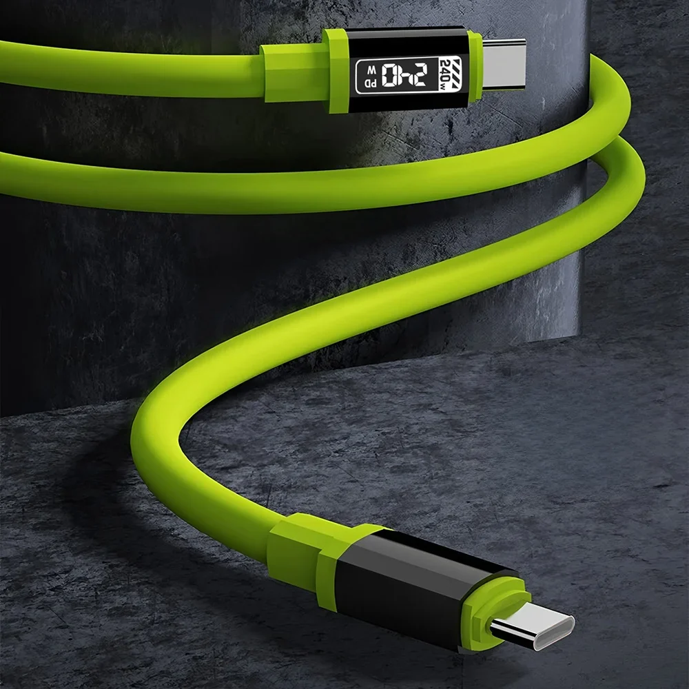 Super Fast 240W 6A High-Power Universal Charging / Data Cable With HD Digital Display - Image 4