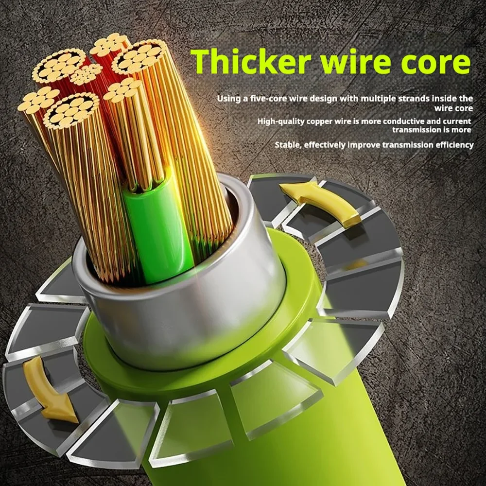 Super Fast 240W 6A High-Power Universal Charging / Data Cable With HD Digital Display - Image 8