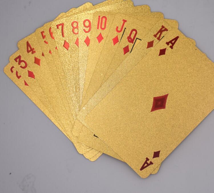 24K Gold Foil Plated Cards With a Wooden Box - Image 3