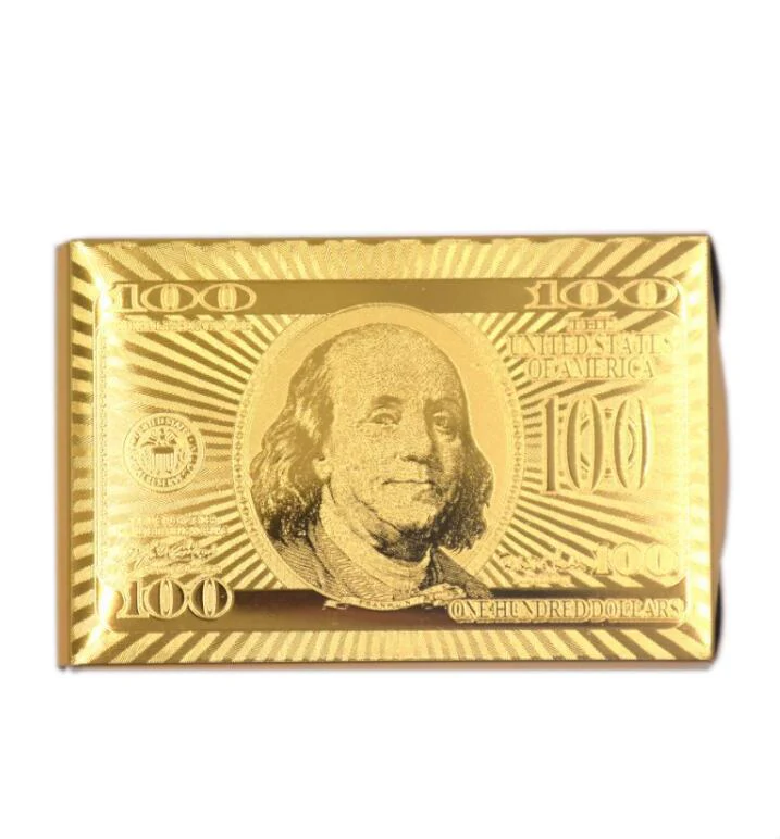 24K Gold Foil Plated Cards With a Wooden Box - Image 7