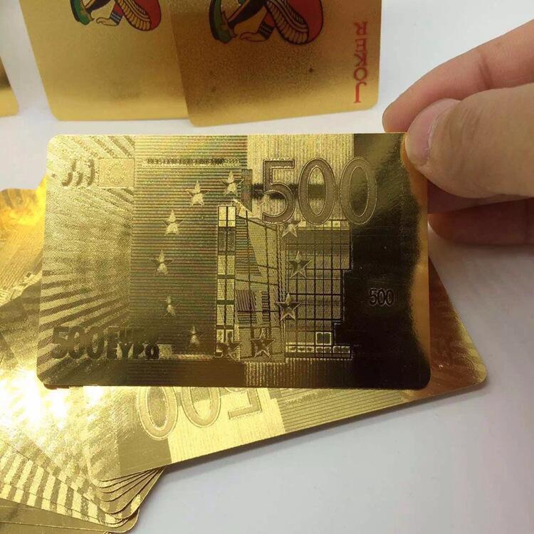 24K Gold Foil Plated Cards With a Wooden Box - Image 9