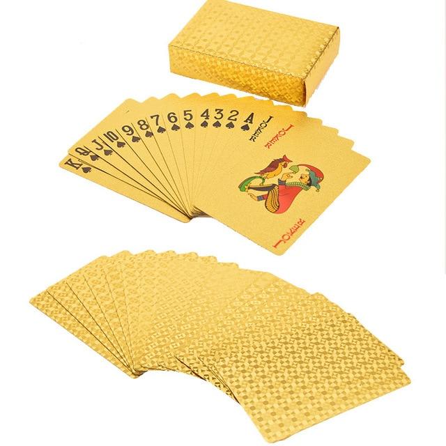 24k Gold "HIGH STAKES"  Poker Playing Cards - Image 2