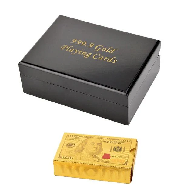 24k Gold "HIGH STAKES"  Poker Playing Cards - Image 7