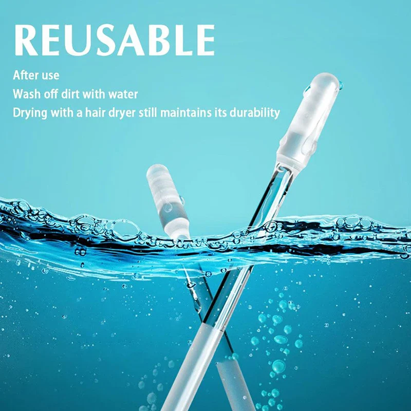 Japanese Reusable Soft Silicone Sticky Wax Removal Ear Swabs (24pcs/box) - Image 5