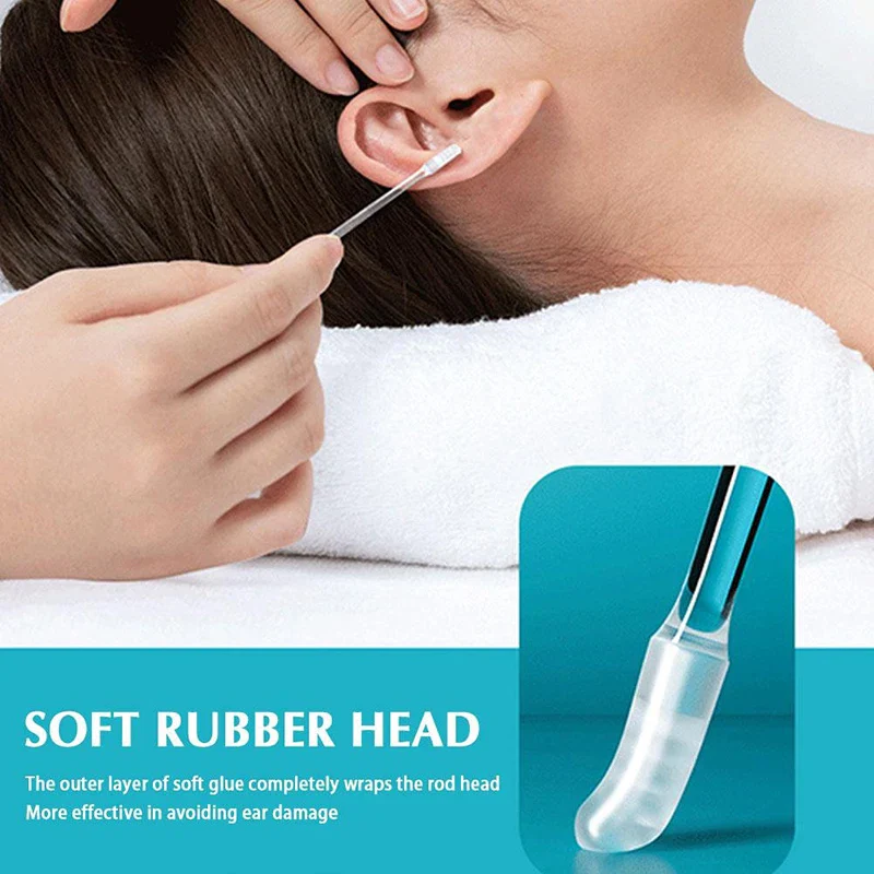 Japanese Reusable Soft Silicone Sticky Wax Removal Ear Swabs (24pcs/box) - Image 9