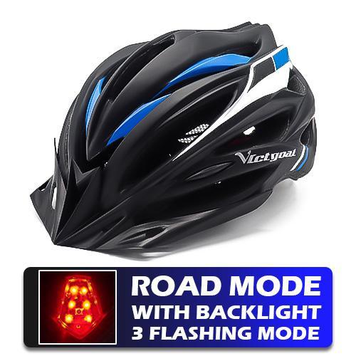 Pro Bicycle Helmets With LED Back Light - Image 3