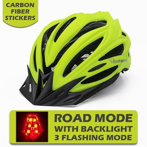 Pro Bicycle Helmets With LED Back Light - Image 9