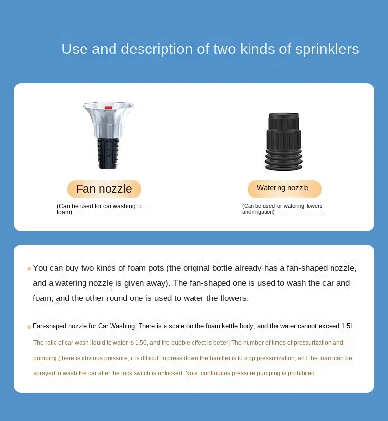 Bleo™ Multi-Surface 2L Foam Sprayer – Adjustable Nozzles & Wide Fan Spray - Image 7