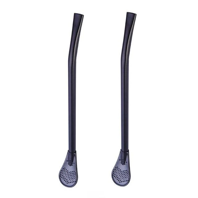Stainless Steel 2 in 1 Spoon Straw (2pcs set) - Image 13
