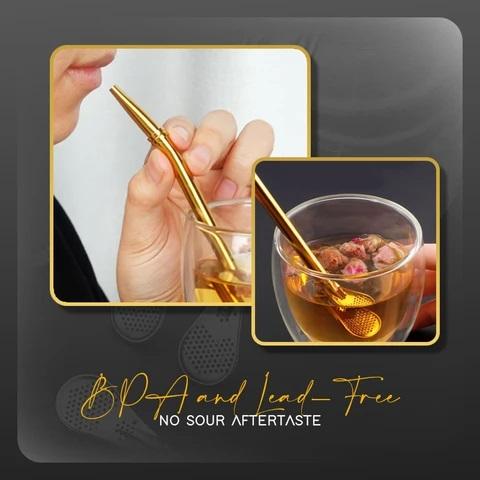 Stainless Steel 2 in 1 Spoon Straw (2pcs set) - Image 2