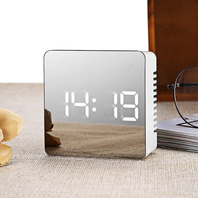 3 In 1 Digital LCD Mirror Alarm Clock - Image 2
